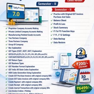 Tally Prime 7.0 2026 Semester 2