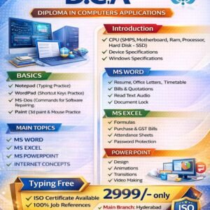 DCA Course(Smart Diploma Computer Applications)