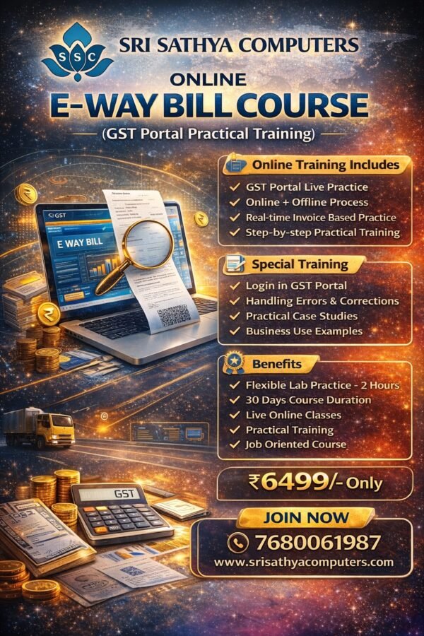 E-Way Bill Course - srisathyacomputers.com